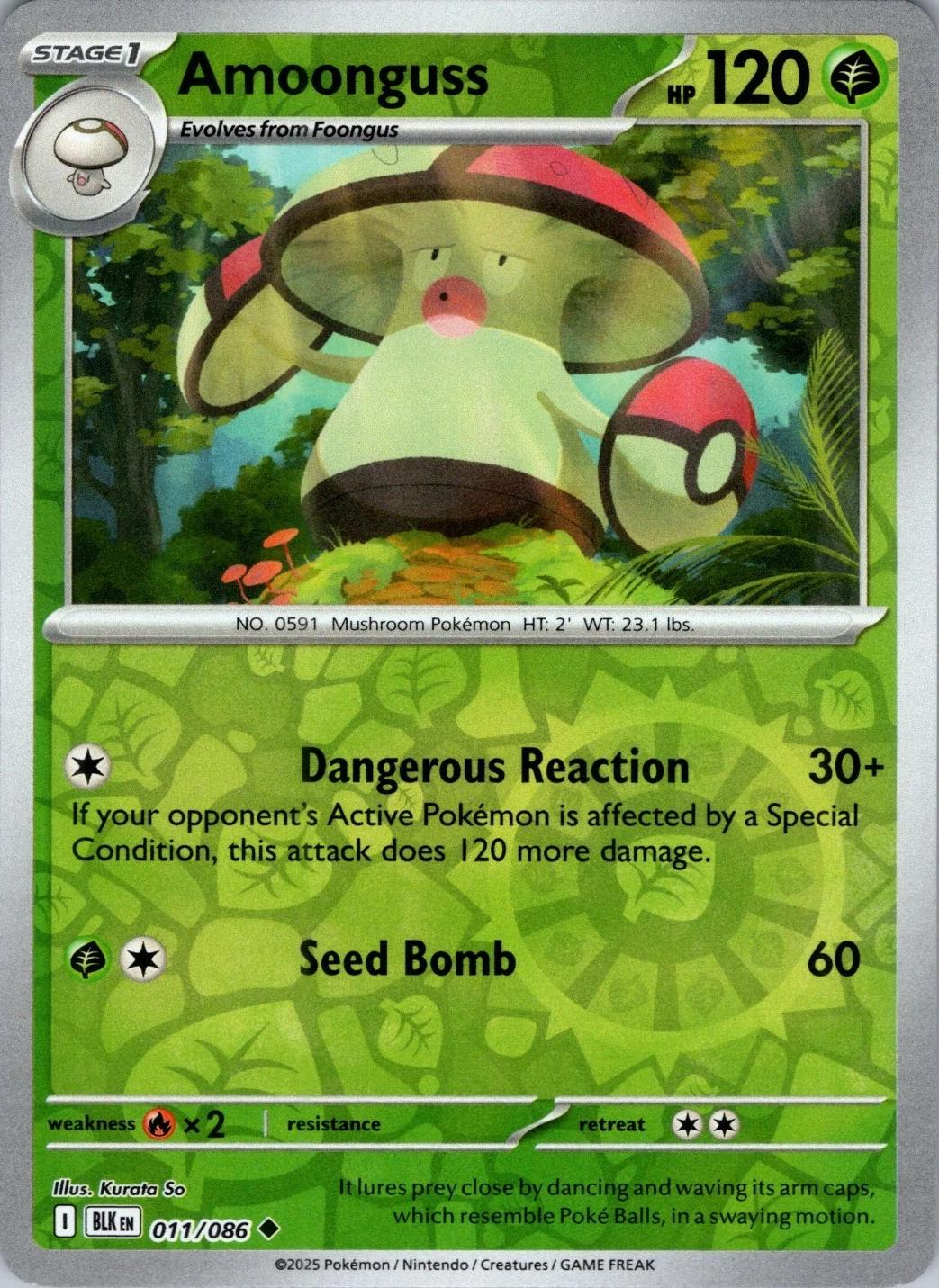 Black Bolt Amoonguss [Reverse] Pokémon card